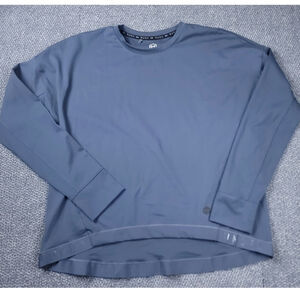 Under Armour Rush Shirt Men's Large Coldgear Celliant Blue Base Layer Skiing